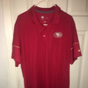 49er collared shirt.
